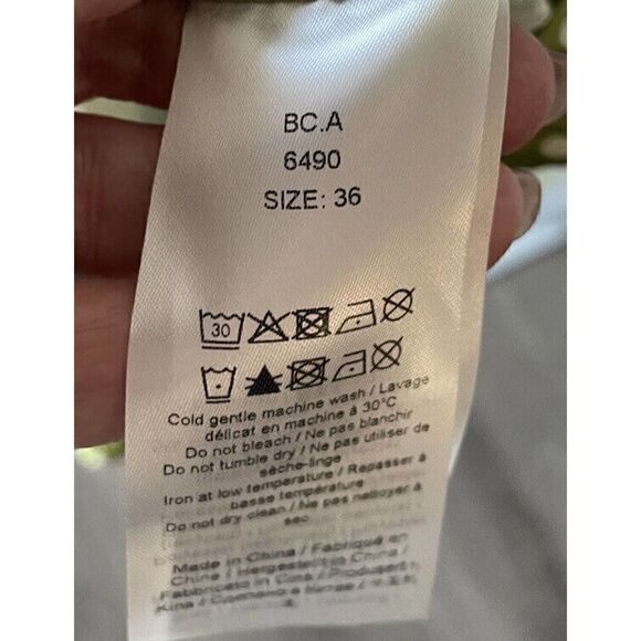 New Ganni Green Long Polka Dot Dress Woman size 36 US 6 Small - Picture 8 of 8